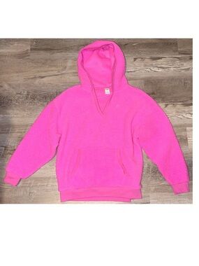 PINK Victoria's Secret Cozy Fleece Pullover Hoodie Size Small